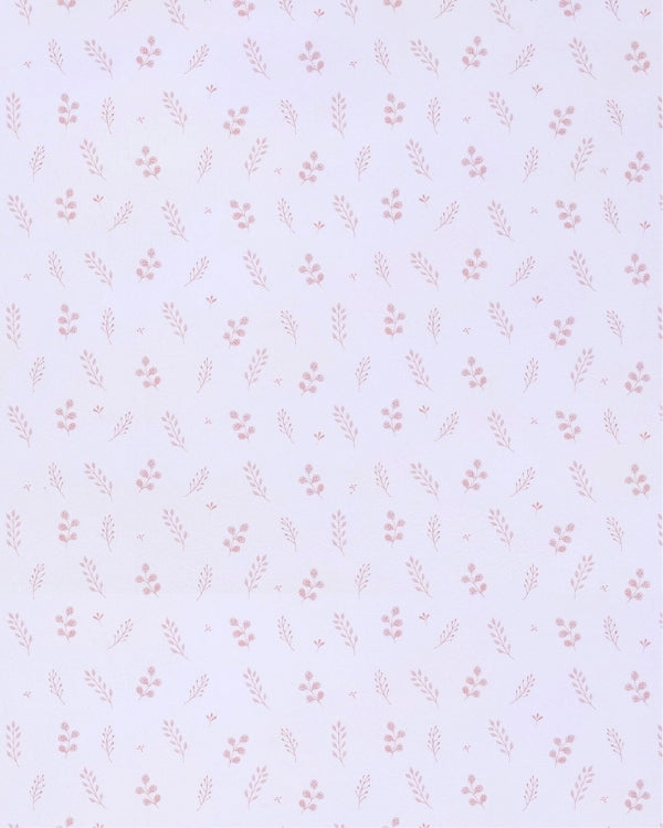Papel Porcelana Folhinhas Delicado Rosa