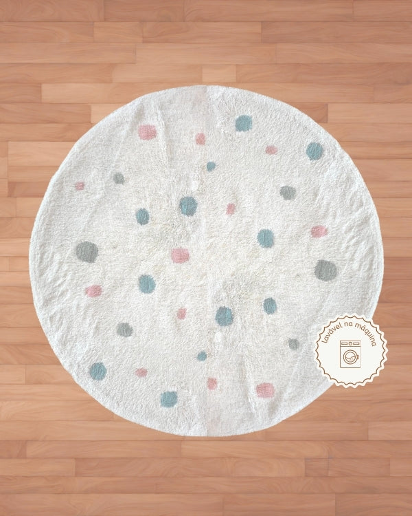 Candy Dalmatian Cotton Rug