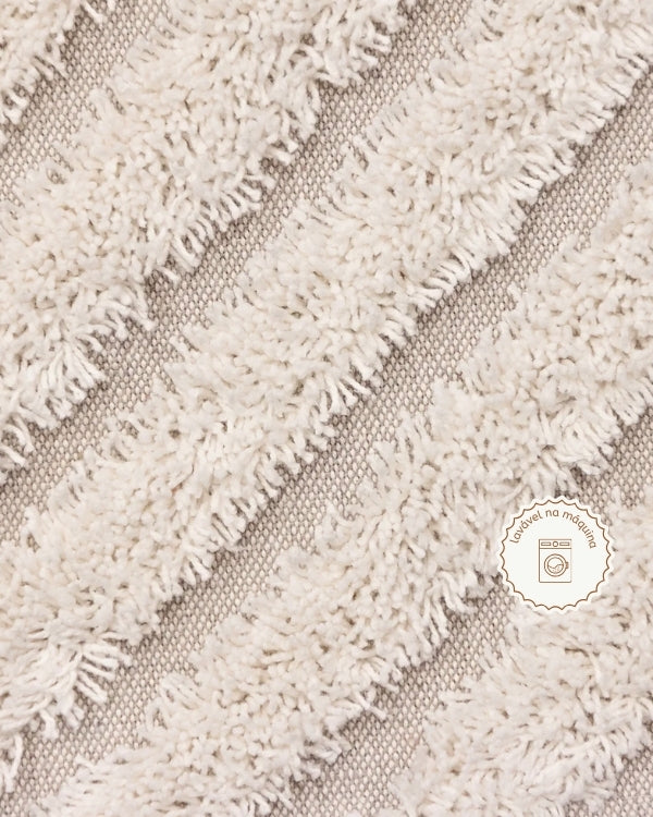 Raw Diagonal Cotton Rug