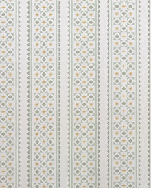 Papel Listras e Gravataria Asteriscos Verde