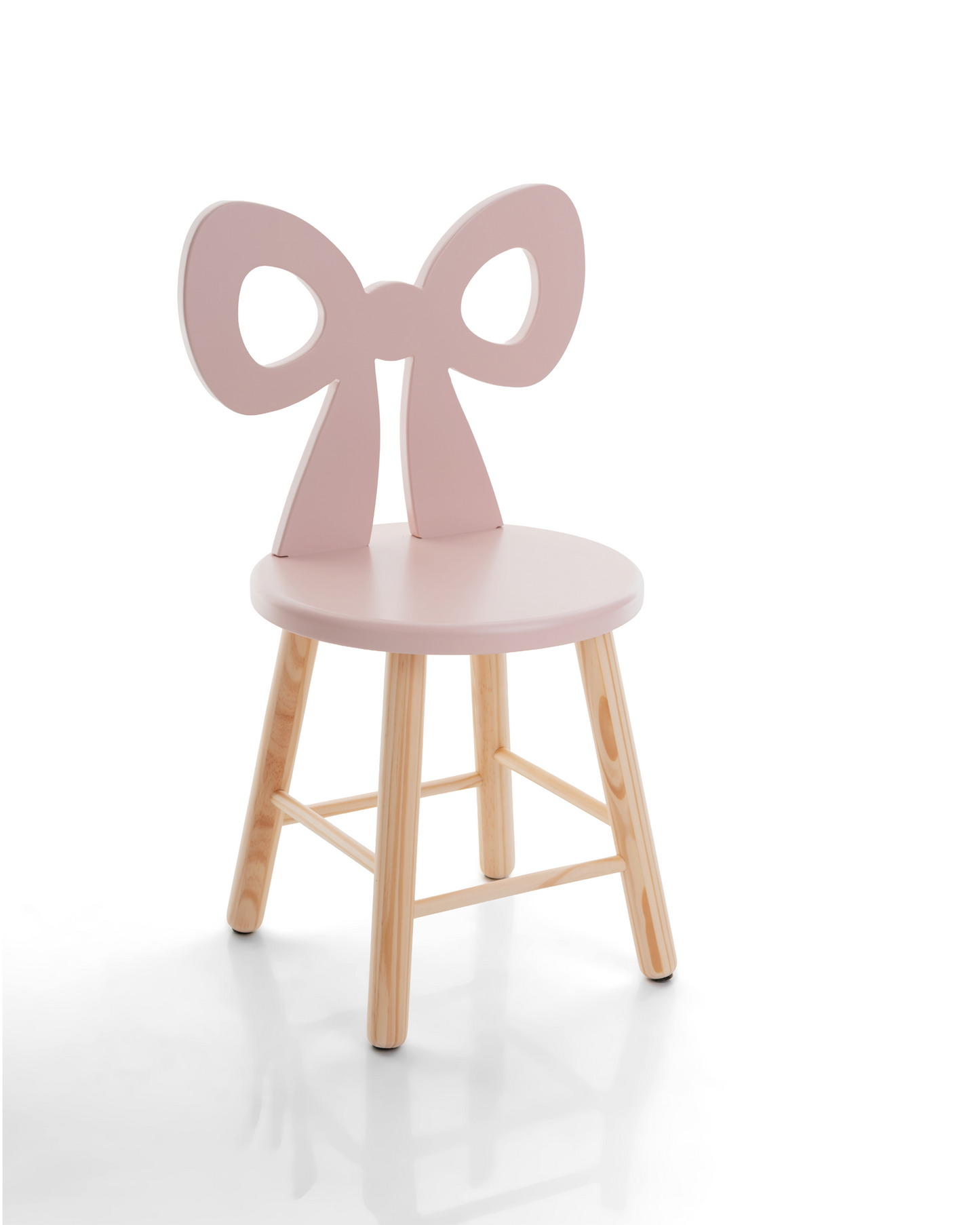 Cadeira Infantil Laço - Rosa Claro
