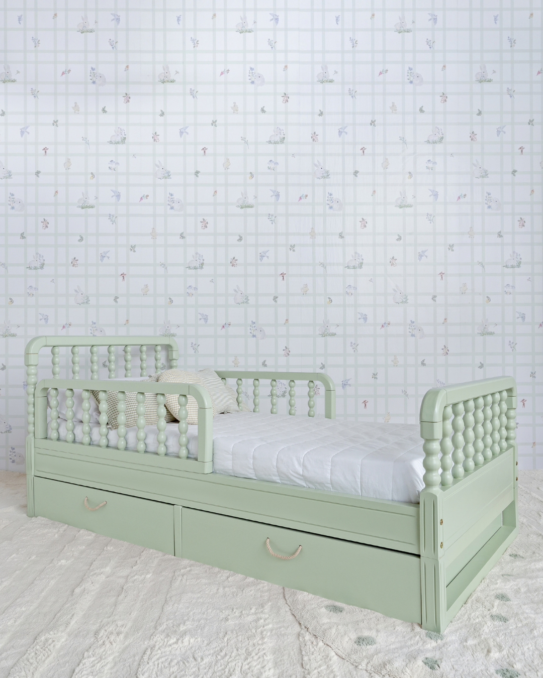 Cama Poema Evolutiva com Gavetões · 4 em 1 · Verde