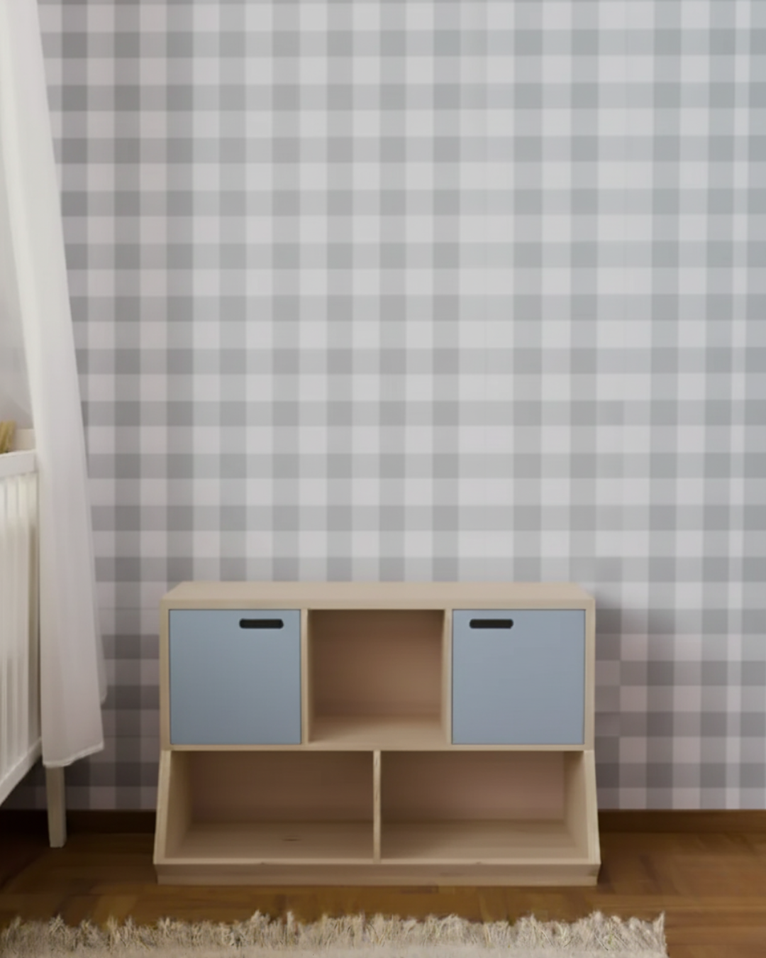 Estante Organizadora - 3 Nichos com Duas Portas - Azul