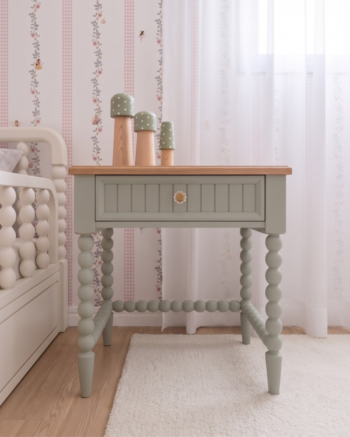 Mesa de Cabeceira Poema · Verde