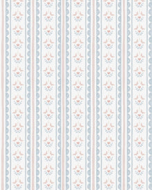 Papel Listras Ondinhas, Flores e Borboletas