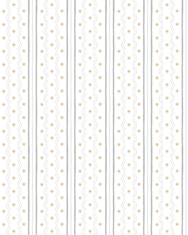Papel Zigue e Asteriscos Cinza