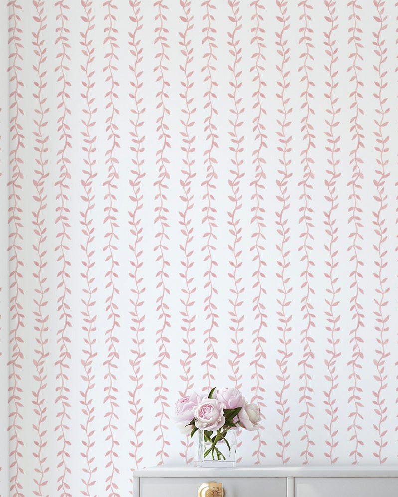Papel de Parede Foglia Rosa