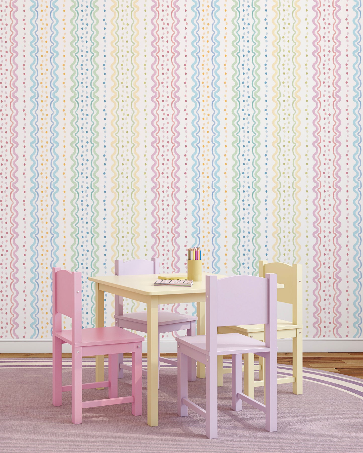 Papel de Parede Bolinhas Divertidas coloridas