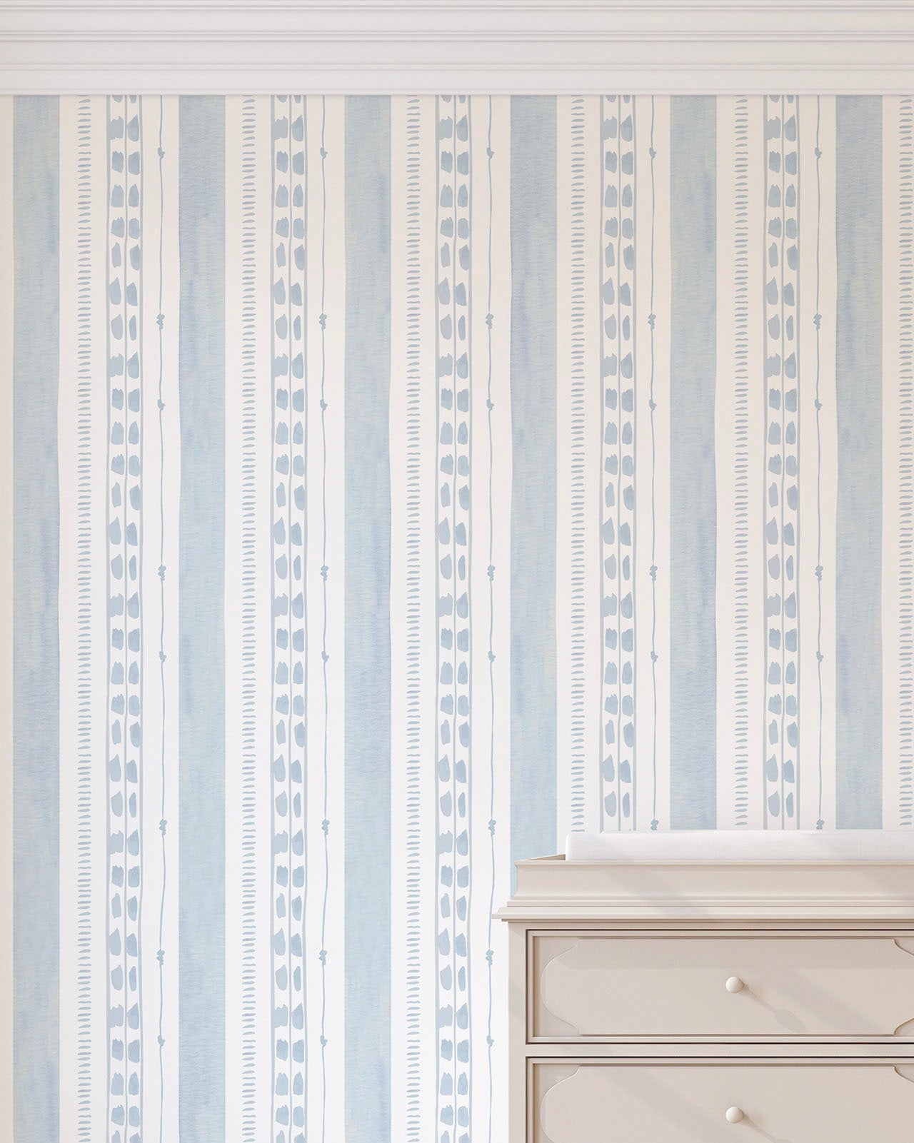 Papel de Parede Onça Listrada Azul