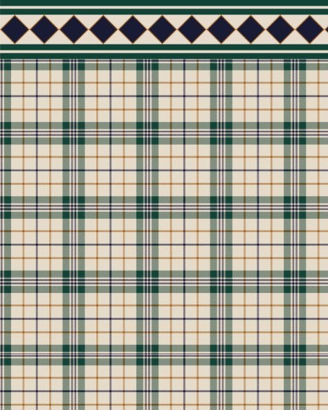 Papel de parede Xadrez Tartan Bege