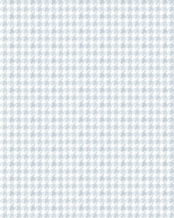 Papel de Pied de Poule Aquarela Azul