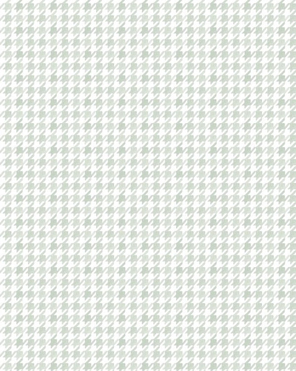 Papel de Pied de Poule Aquarela Verde