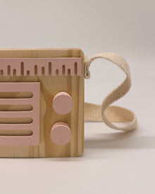 Radio de Madeira Rosa