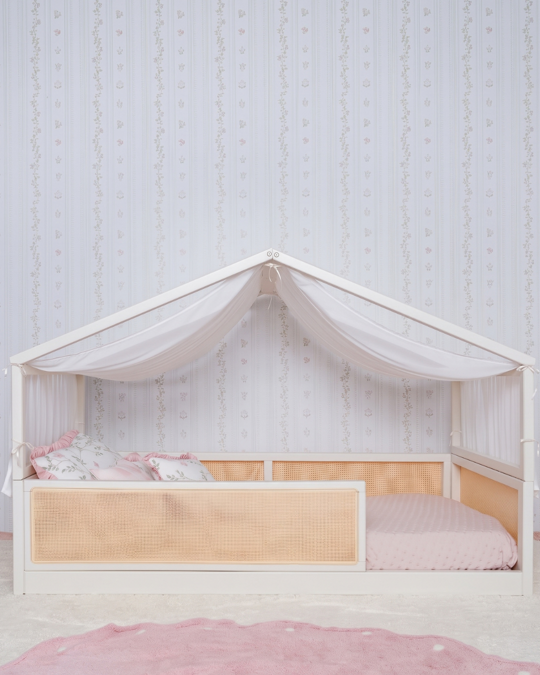 Cama Casinha Palha Evolutiva · 4 em 1 · Off White