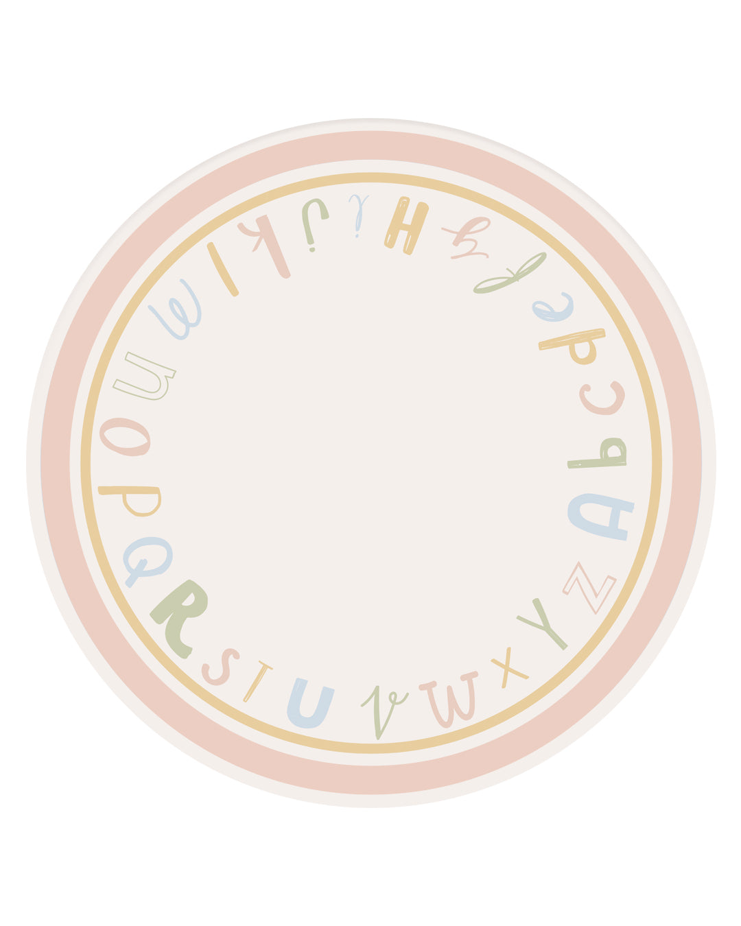 Tapete Playmat ABC Rosa Colors 90 x 90