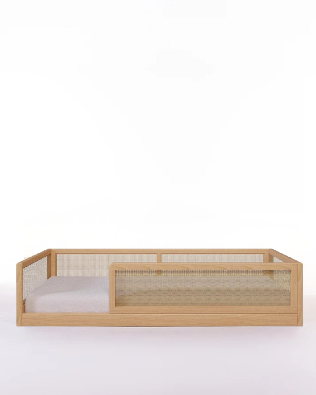 Cama Montessori - Saída Lateral - Palha - Madeira