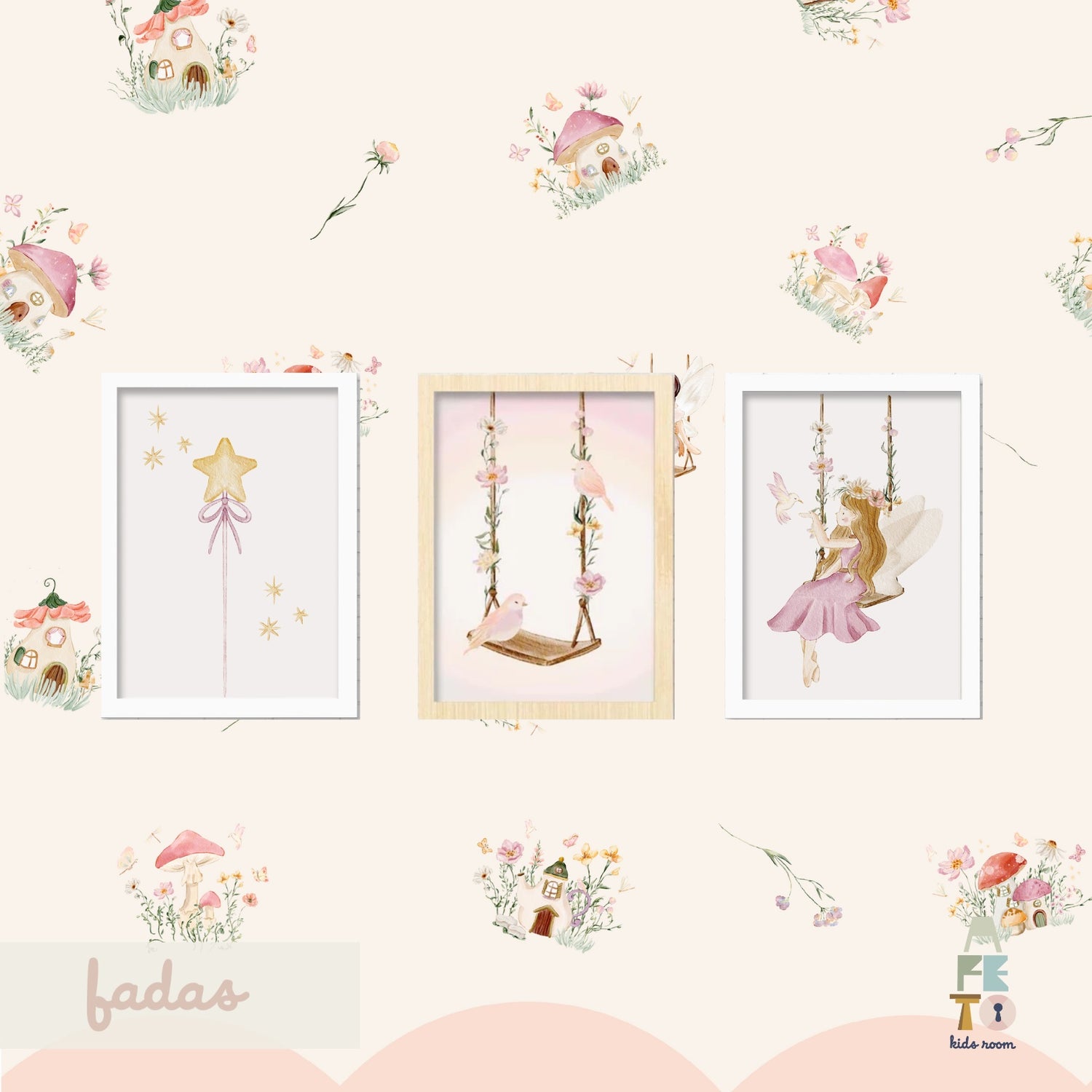 Kit Quadros Fadas