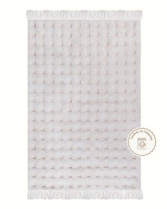Raw Trellis Cotton Rug