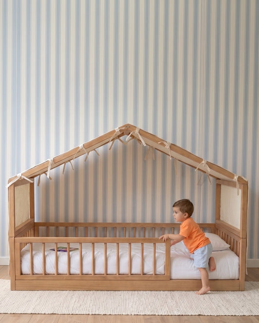 Cama Casinha Palito Evolutiva · 4 em 1 · Madeira Carvalho