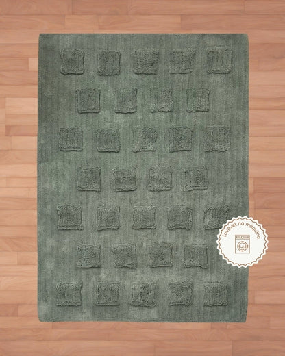 Tapete Lavável de Algodão Play Path Pistache 120 cm x 160 cm