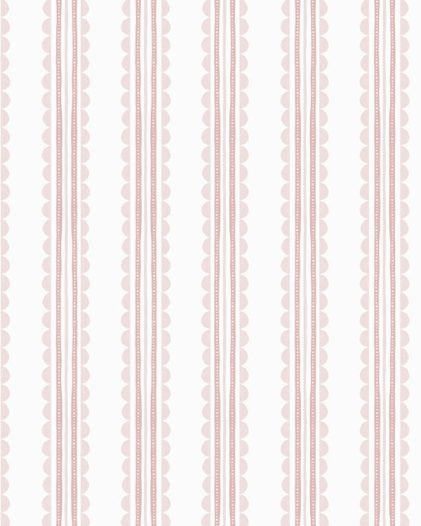 Papel Listras Ondinhas Rosa