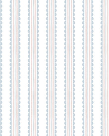 Papel Listras Ondinhas Azul e Rosa