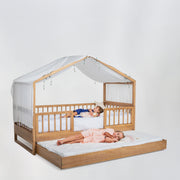 Bicama Casinha Evolutiva + Cama Auxiliar