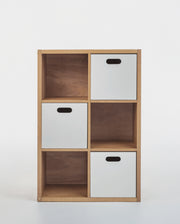 Estante Organizadora Infantil Com Caixas Off white