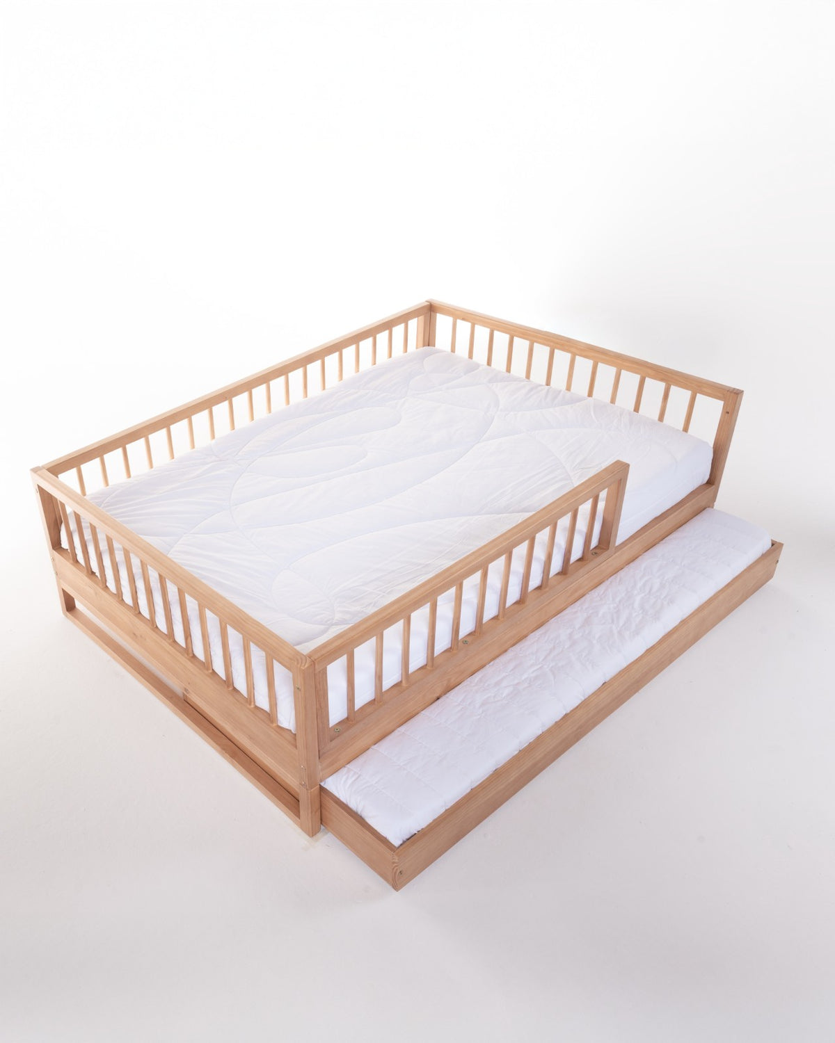 Evolutive Stick Trundle Bed · 4 in 1 · Oak Wood