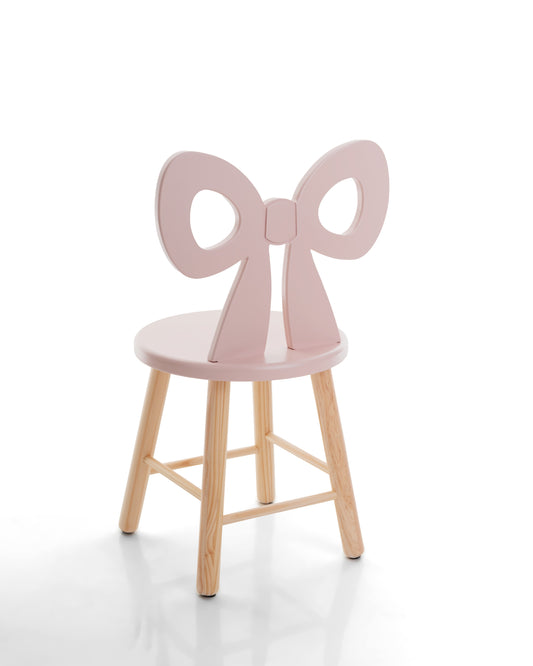 Cadeira Infantil Laço - Rosa
