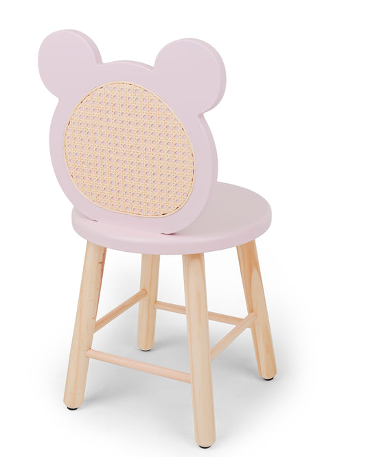 Cadeira Infantil Urso Rosa Claro