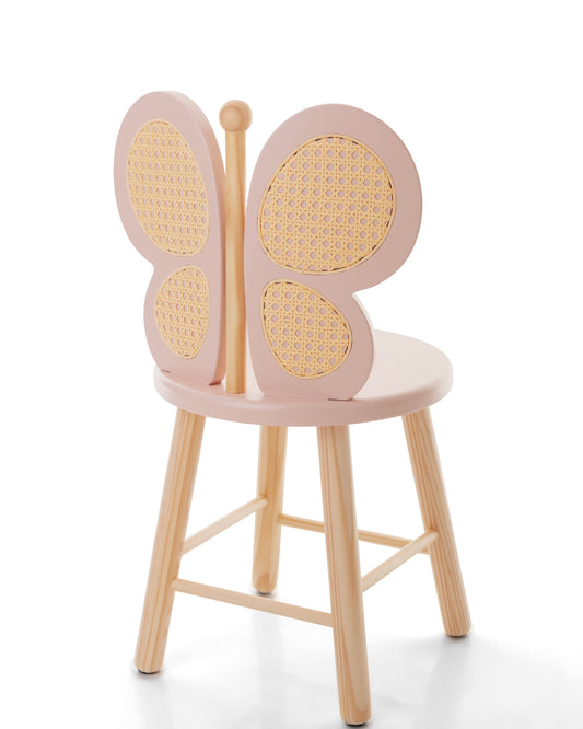 Cadeira Borboleta Rosa Antigo