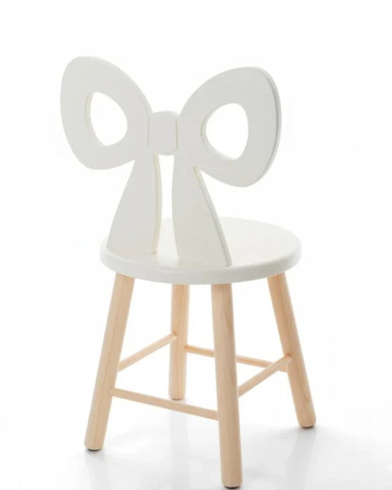 Cadeira Infantil Laço - Off White - Coleção 2025