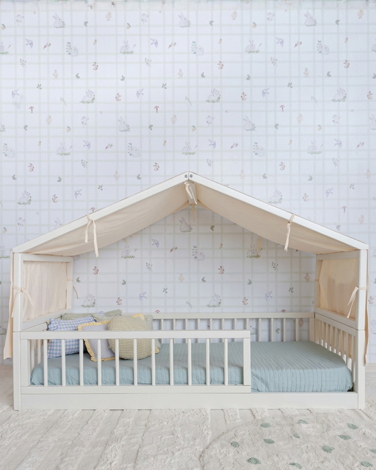 Cama Casinha Palito Evolutiva · 4 em 1 · Off white
