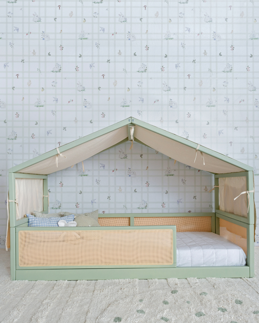 Cama Casinha Palha Evolutiva · 4 em 1 · Verde