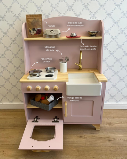 Cozinha Rosa - Completa