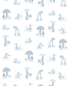 Papel Conto De Fadas Azul