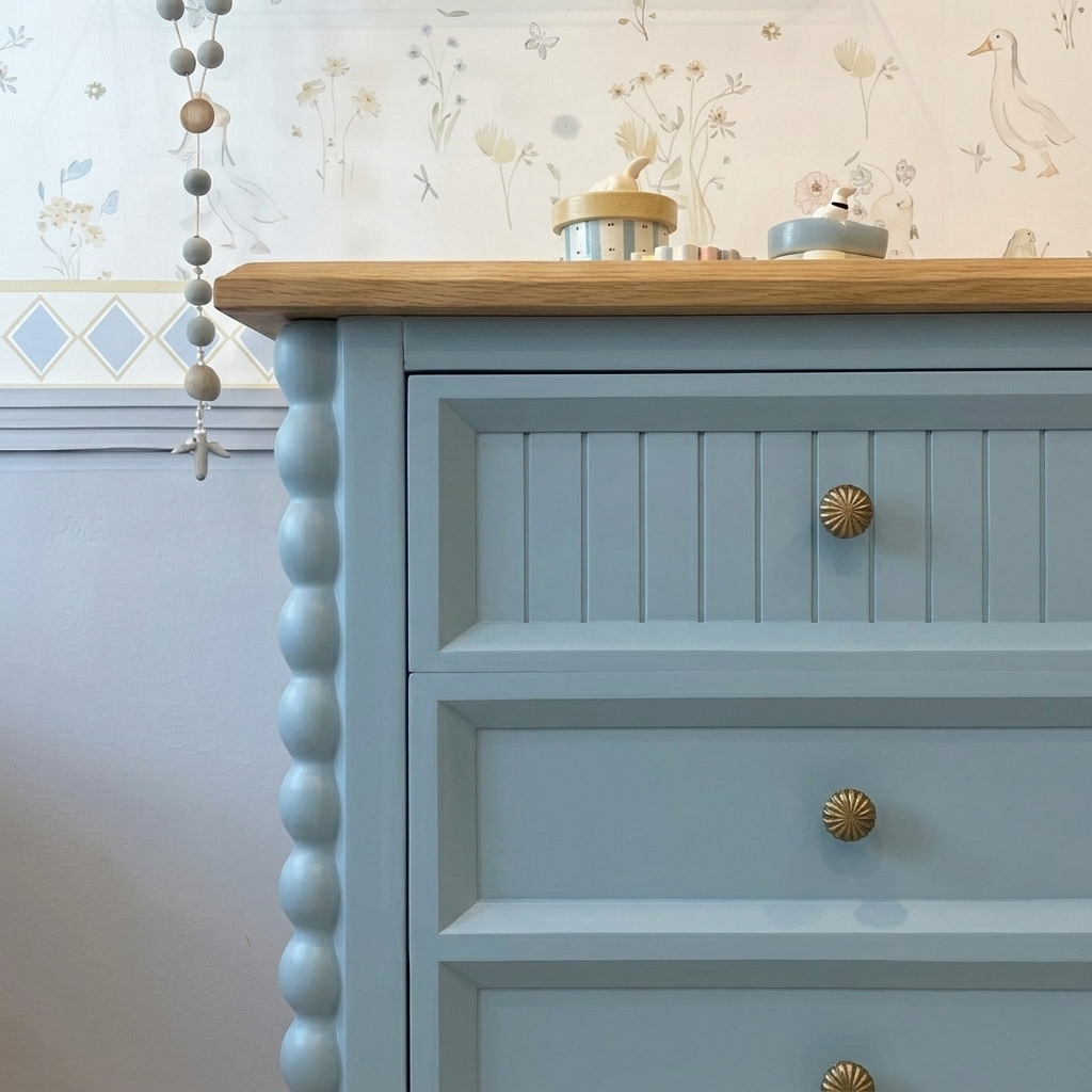 Poem Blue Chest of Drawers