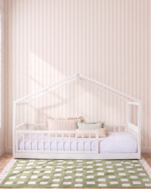 Cama Casinha Palito Evolutiva · 4 em 1 · Solteiro · Off white