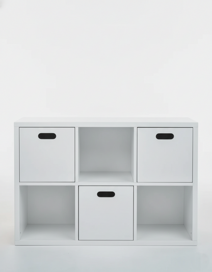 Estante Organizadora Infantil Off White - Com Caixas Off white