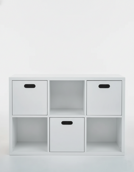 Estante Organizadora Infantil Off White - Com Caixas Off white