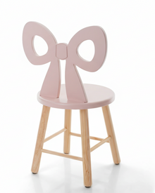 Cadeira Infantil Laço - Rosa Claro