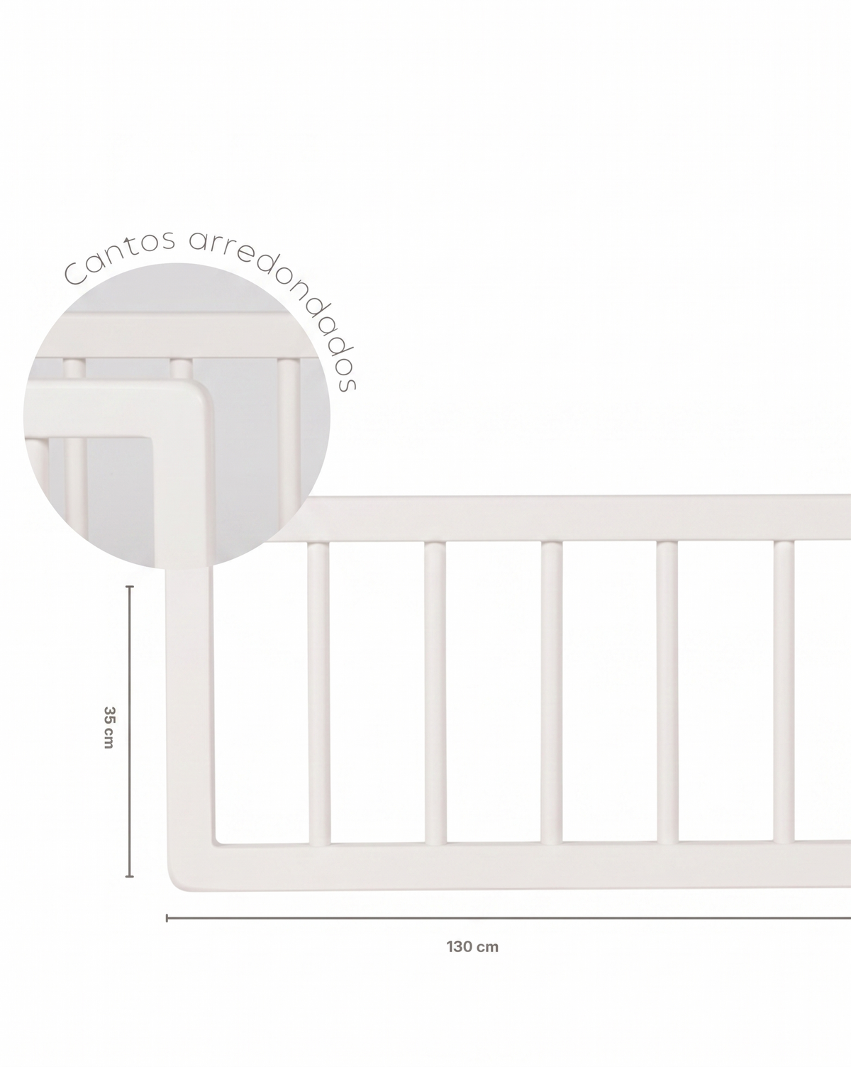 4-in-1 Evolutive Stick Bed · Off-white