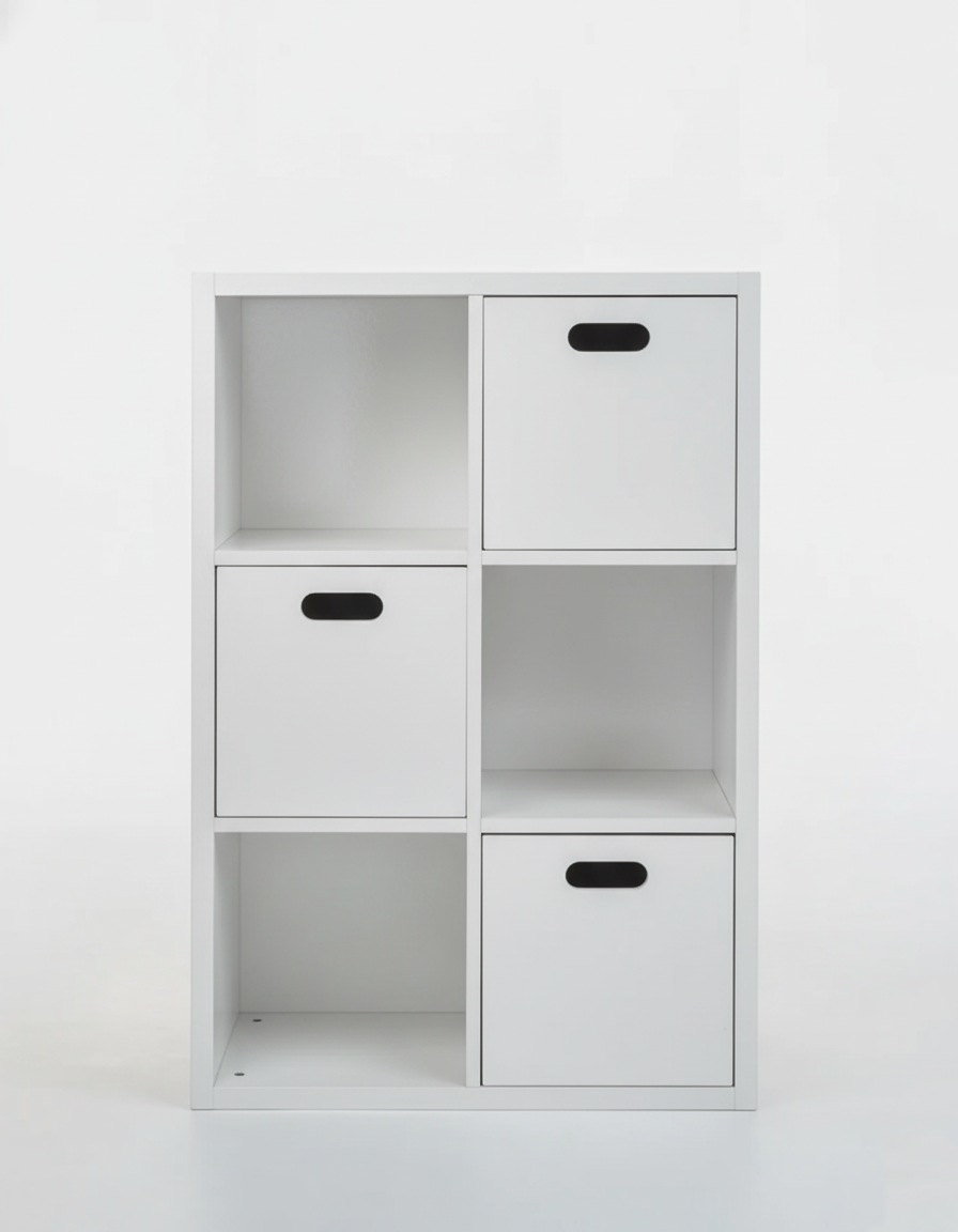Estante Organizadora Infantil Off White - Com Caixas Off white