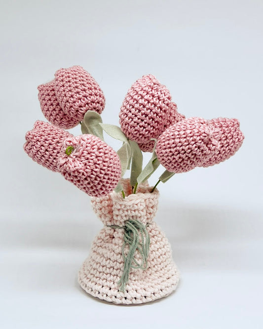Vaso de Tulipa Rosa
