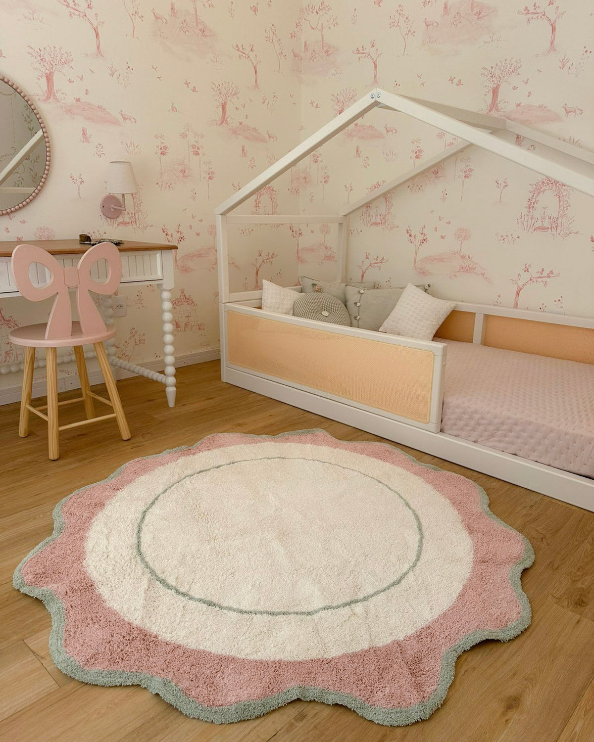 Cama Casinha - Saída Lateral - Palha - Off White