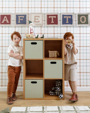 Estante Organizadora Infantil Com Caixas Verde