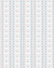 Papel Listras Ondinhas, Flores e Borboletas