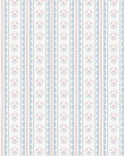 Papel Listras Ondinhas, Flores e Borboletas