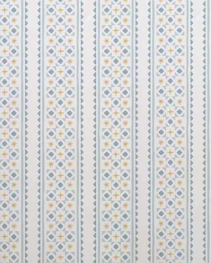 Papel Listras e Gravataria Asteriscos Azul